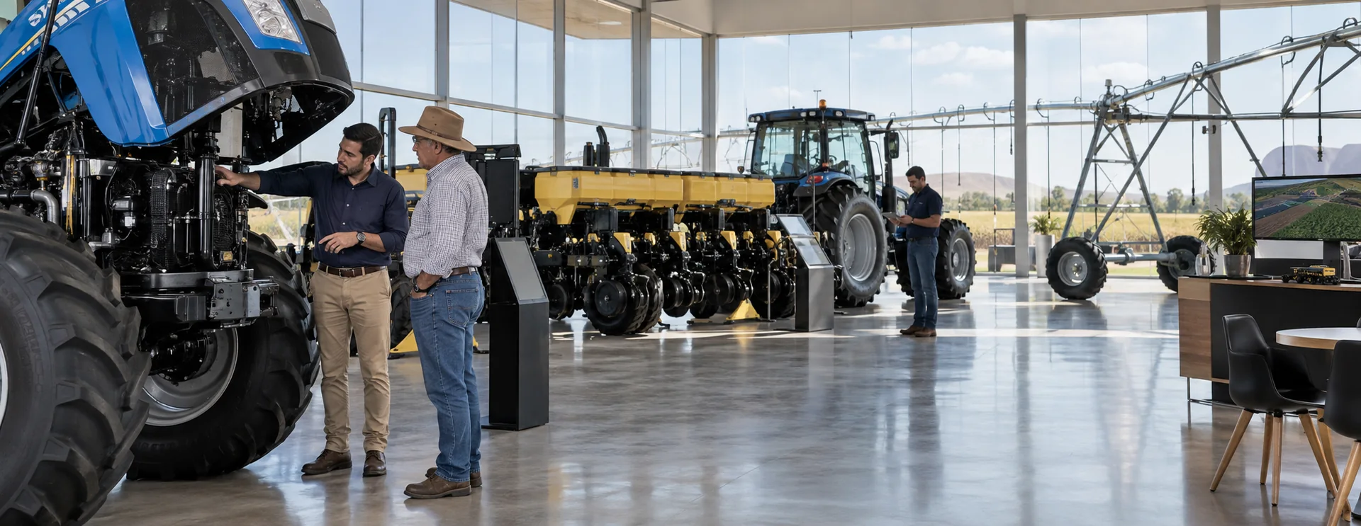 Revenda de máquinas agrícolas preparada para atender produtores